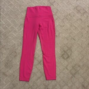 Bright Pink High-Waisted Leggings